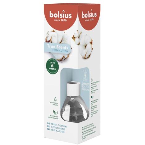 Bolsius True Scents Bâtonnets parfumés Coton frais 60 ml