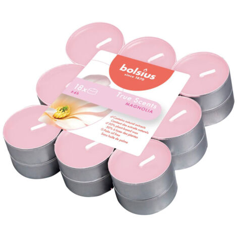 Bolsius True Scents Geurtheelicht Magnolia 18 pièces
