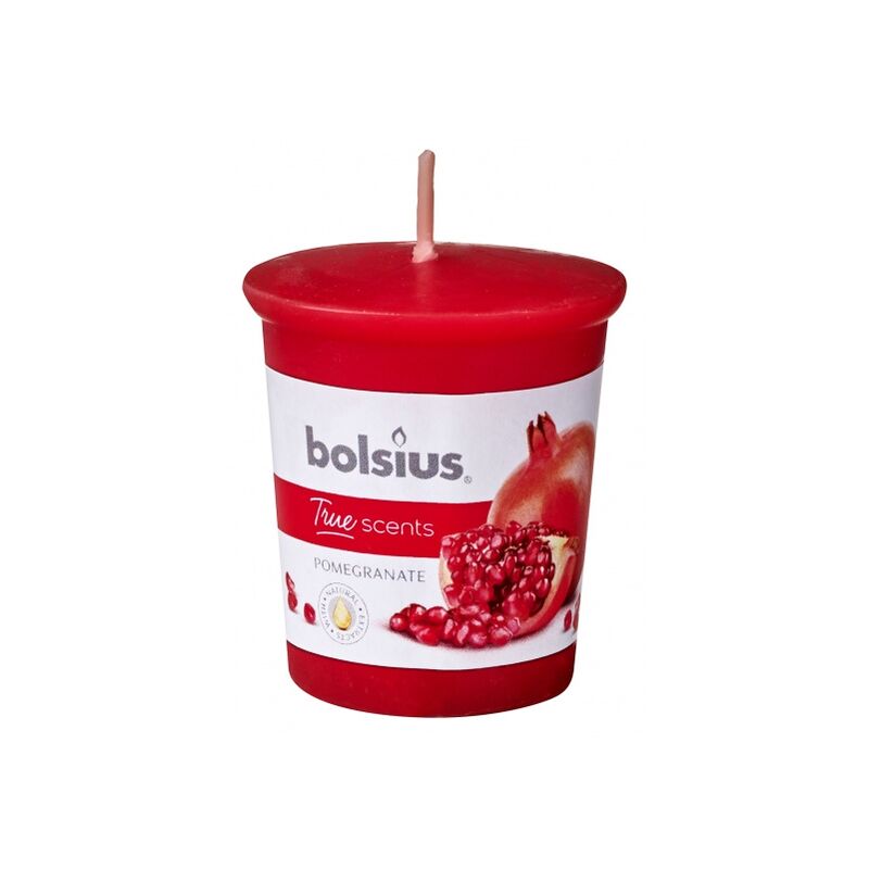 

Bolsius True Scents Vela Perfumada Y Coloreada A Moco, Cera, Rojo, S, 51