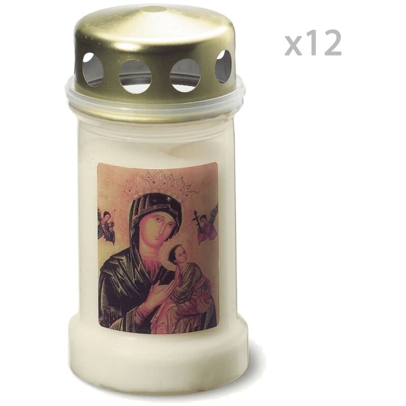 

Velas de cementerio con cubierta 12 uds No 3 transparentes - Transparente - Bolsius