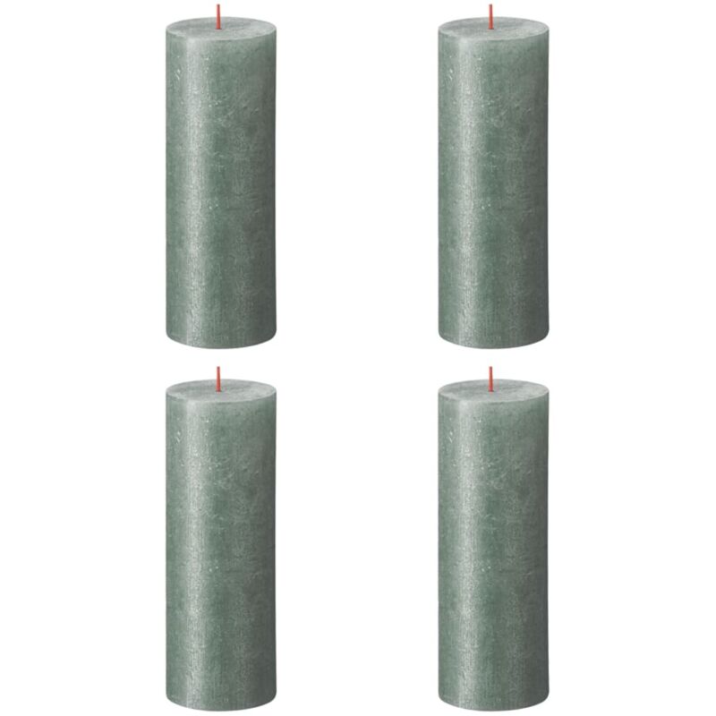 

Velas rústicas Shimmer 6 unidades azul óxido 190x68 mm - Azul - Bolsius