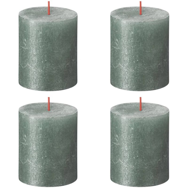 

Velas rústicas Shimmer 6 unidades azul óxido 80x68 mm - Azul - Bolsius