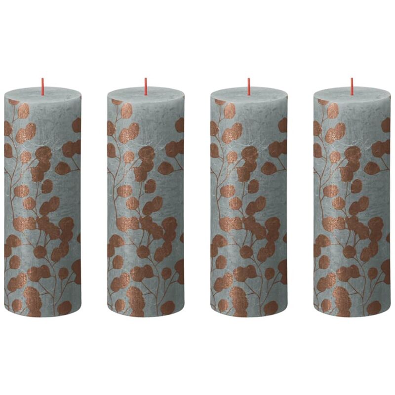 

Velas rústicas Silhouette 4 unidades verde eucalipto 190x68 mm - Multicolor - Bolsius