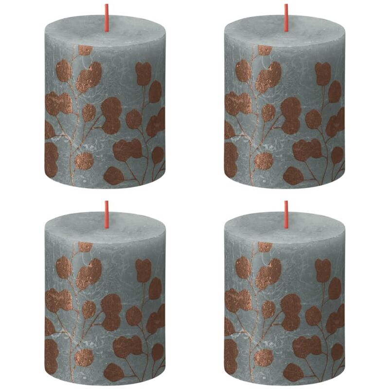 

Velas rústicas Silhouette 4 unidades verde eucalipto 80x68 mm - Multicolor - Bolsius