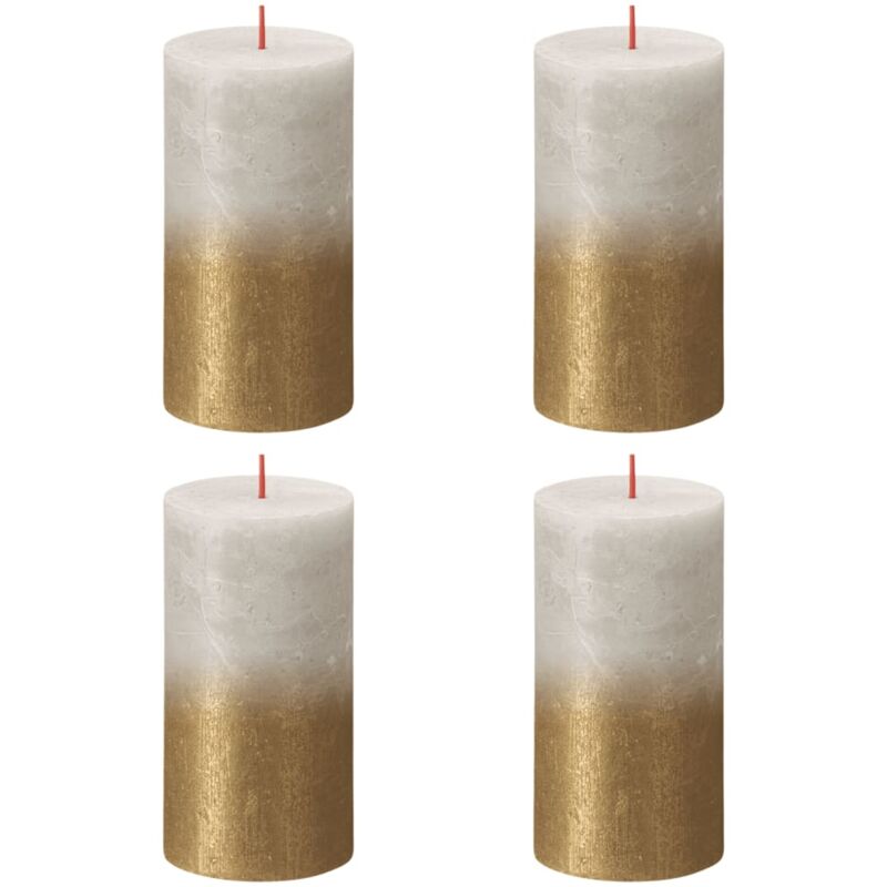 

Velas rústicas Sunset 6 unidades gris y dorado 130x68 mm - Multicolor - Bolsius