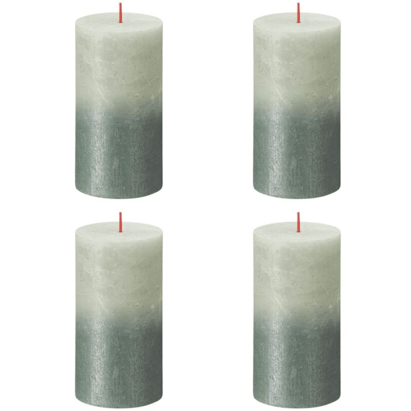 

Velas rústicas Sunset 6 unidades verde y azul óxido 130x68 mm - Multicolor - Bolsius