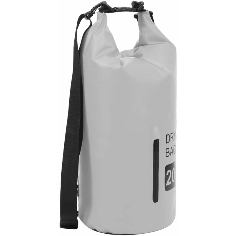 

Bolso acuatico impermeable con cremallera PVC gris 20 L