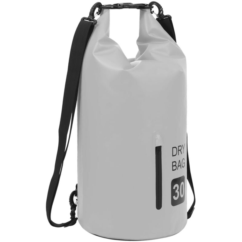 

Bolso acuatico impermeable con cremallera PVC gris 30 L