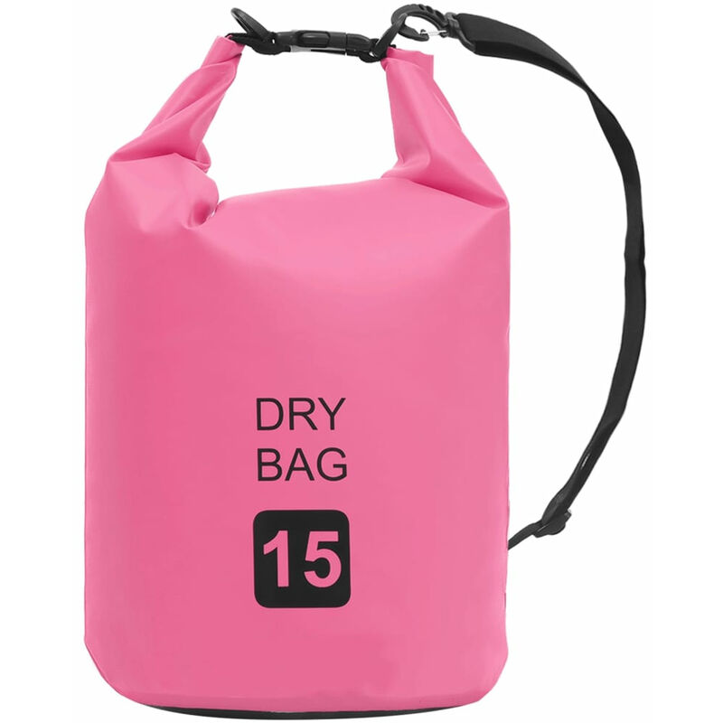 

Bolso acuatico impermeable PVC rosa 15 L