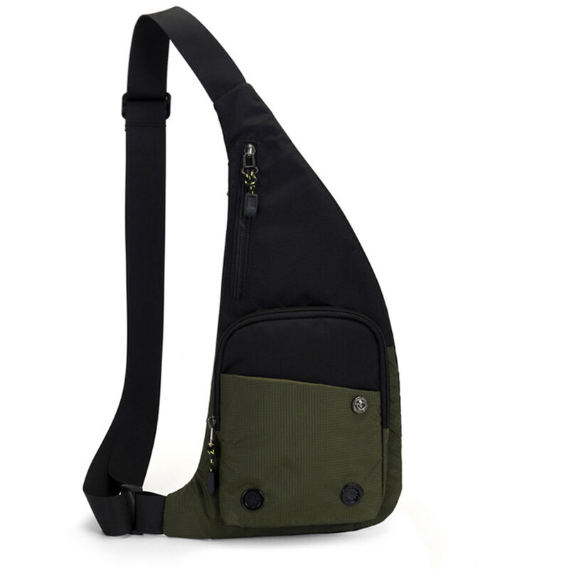 

Bolso bandolera, bandolera bandolera, bolso de pecho para viajar en bicicleta, Ejercito verde