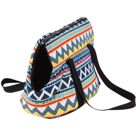 Bolso bandolera para cachorros y gatos, bolso de transporte para perros, accesorio ideal para mascotas pequeñas, chihuahuas, yorkshire terriers, práctico bolso de transporte, talla S