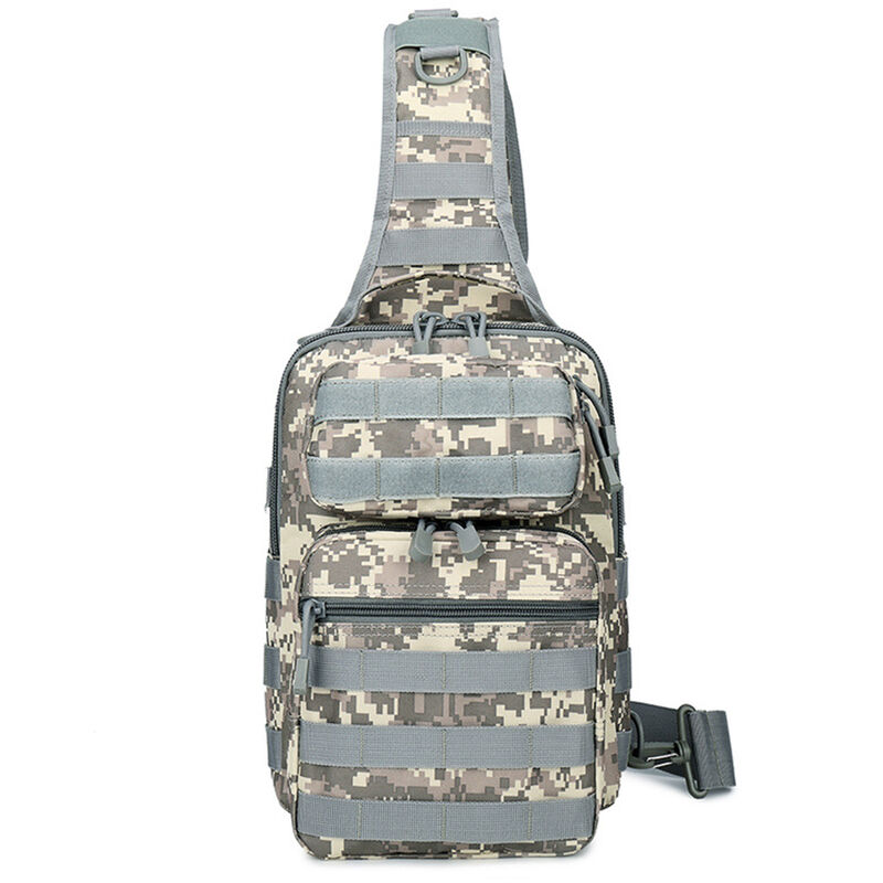 

Bolso bandolera tactica de camuflaje del ejercito, mochila en el pecho, bandolera, para senderismo al aire libre, acampada, caza, 12L,4