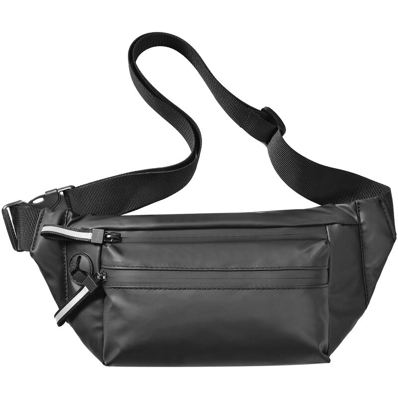 

Asupermall - Bolso cruzado Bolso ligero en el pecho para entrenamiento Viajes Casual Correr Senderismo Ciclismo,Negro