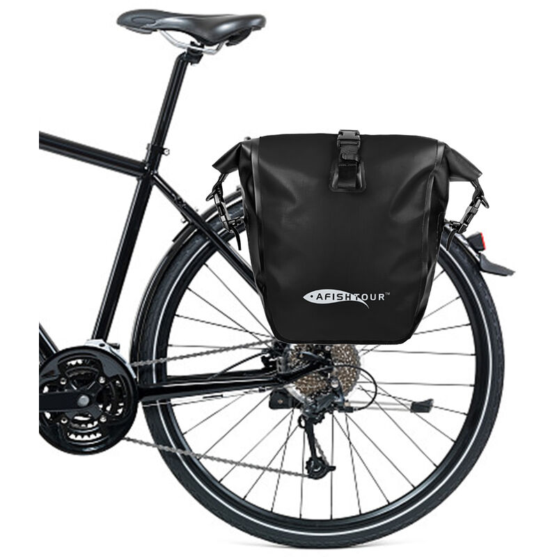 

Bolso de ciclo 15L / 25L, bolso impermeable del estante trasero de la bicicleta,Negro, 15L