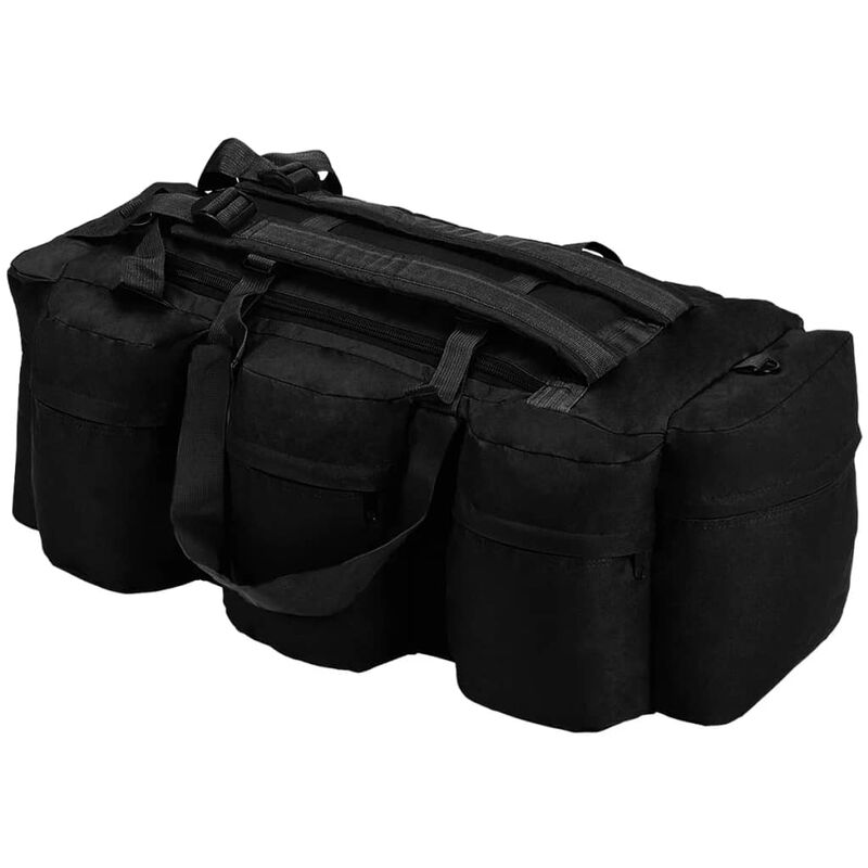 

Bolso de lona estilo militar 3-en-1 120 L negro