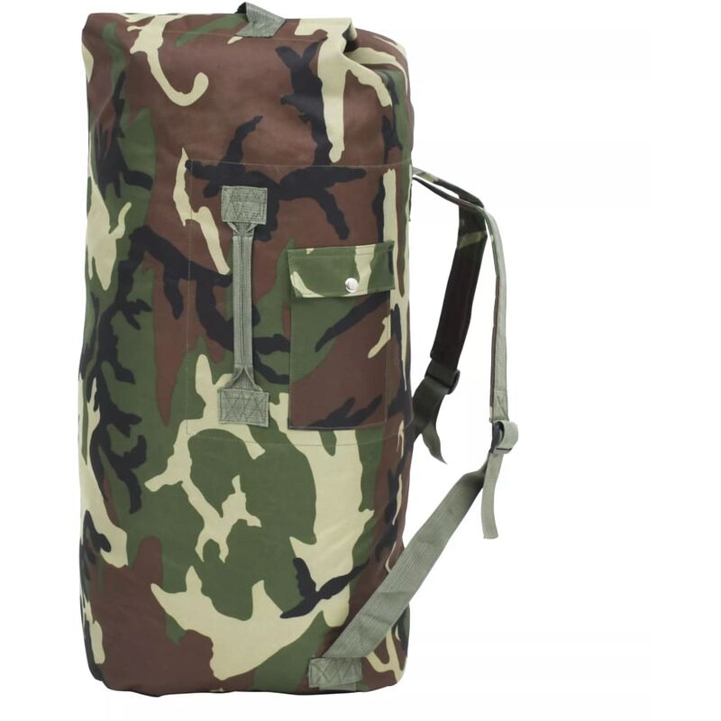 

Bolso de lona estilo militar 85 L camuflaje