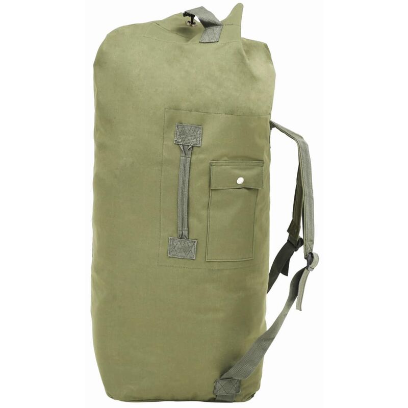 

Bolso de lona estilo militar 85 L verde oliva