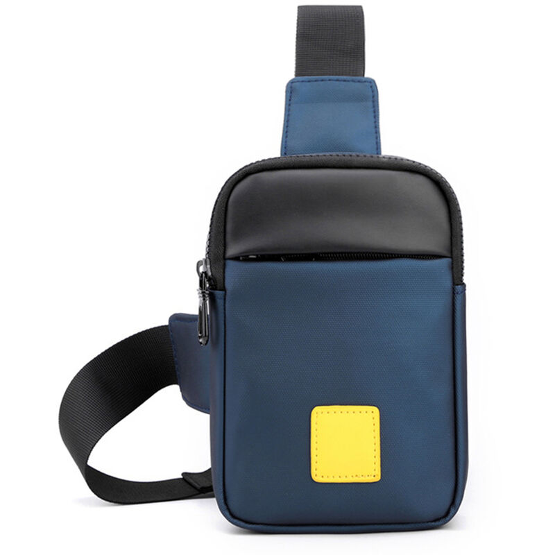 

Asupermall - Bolso de pecho para hombre Bolso bandolera de nailon resistente al desgaste Correa ajustable Bolso de un solo hombro,Azul oscuro