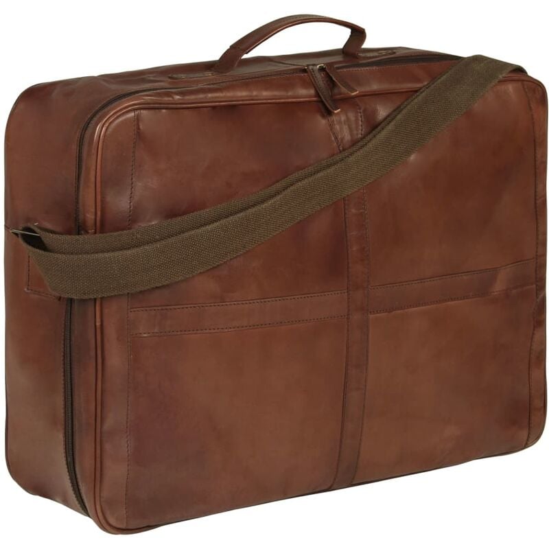 

Vidaxl - Bolso de viaje cuero auténtico marrón - Marrón