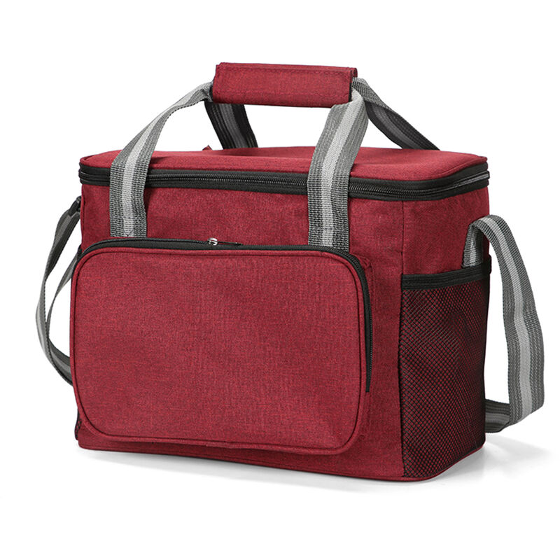 

Bolso mas fresco aislado portatil del bolso 15L para el viaje que va de excursion la fiesta del Bbq de la comida campestre de la playa,rojo