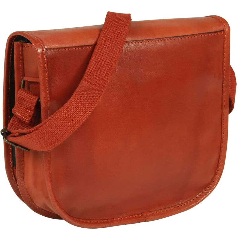 

Vidaxl - Bolso para mujer de cuero auténtico marrón canela - Marrón