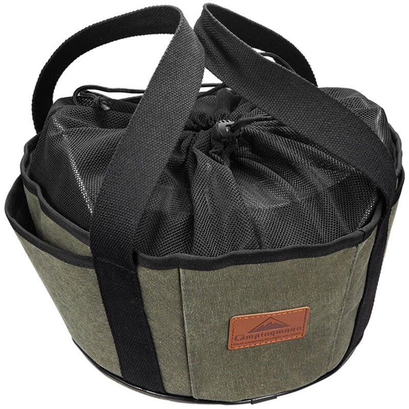 

Bolso portátil del almacenamiento de los utensilios de cocina de la bolsa del almacenamiento del pote, para el Bbq de la comida campestre