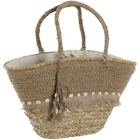 Bolso Seagrass Yute 53X15X51,5 40942,5 Conchas BO204058