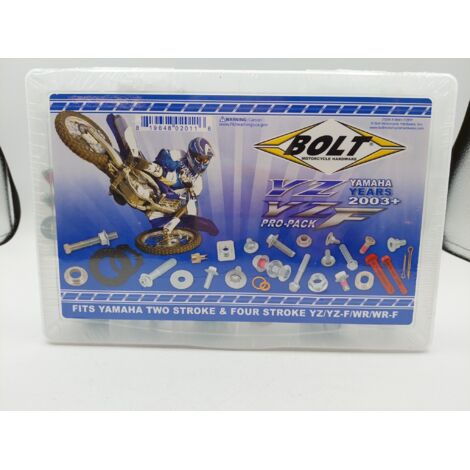 BOLT MOTORCYCLE HARDWARE - Kit visserie YZ / YZF PRO-PACK - Yamaha 2003+ - Boîte compartimentée complète - Neuf scellé - Voir photos