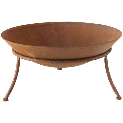 BOLTZE Feuerschale Feuerstelle Feuerschüssel Eisen mit Patina Seona ∅ 42 cm