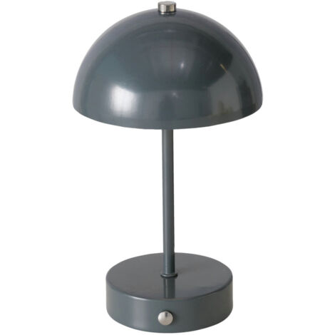 Boltze PETUNIA lampe de chevet gris 25 cm métal