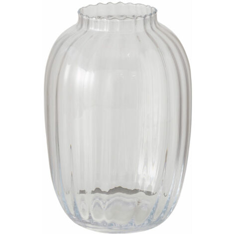 Boltze TRIAL Vase décoratif transparent en verre 28 cm
