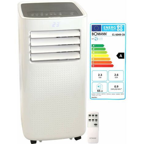Bomann 3in1 Klimagerät CL 6049 CB Kühlung Entfeuchter Ventilator mit Timer - Weiß