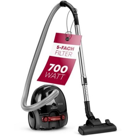 Bomann BS 9019 CB N 700 W - Staubsauger (700 W, Trommelsauger, Trocken, Staubbeutel, Filterung, 79 dB)