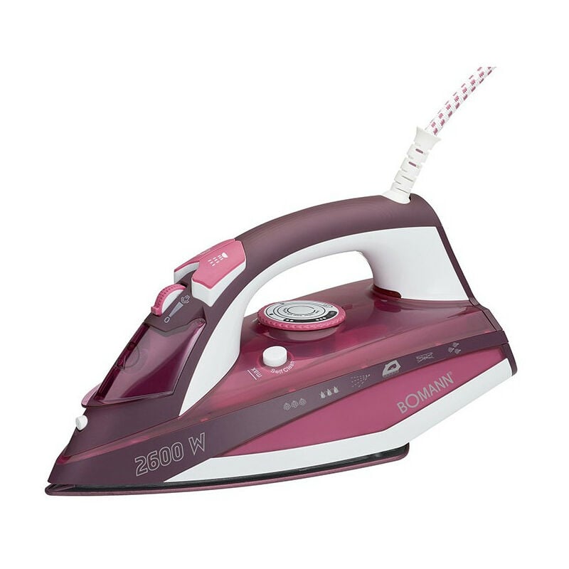 Fer à repasser à vapeur avec 7 fonctions 2600W Bomann db 6005 cb Blanc/Rouge