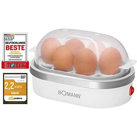 Bomann EK 5022 CB Cuiseur à œufs blanc argent