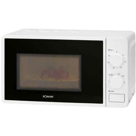 Bomann Mikrowelle MW 6014 CB weiß 20L, 700W, 6 Stufen, 30-Minuten-Timer