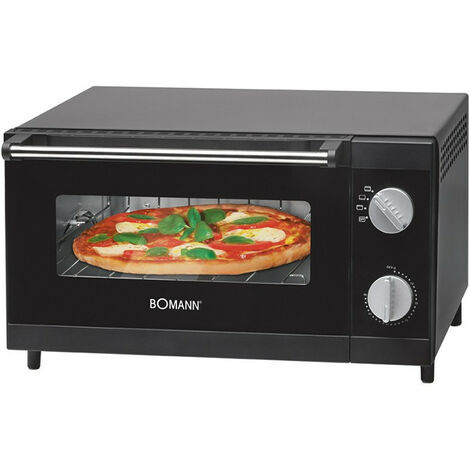 Bomann MPO 2246 CB Four à pizza de table spécial, 1000 W, 12 litres, Noir