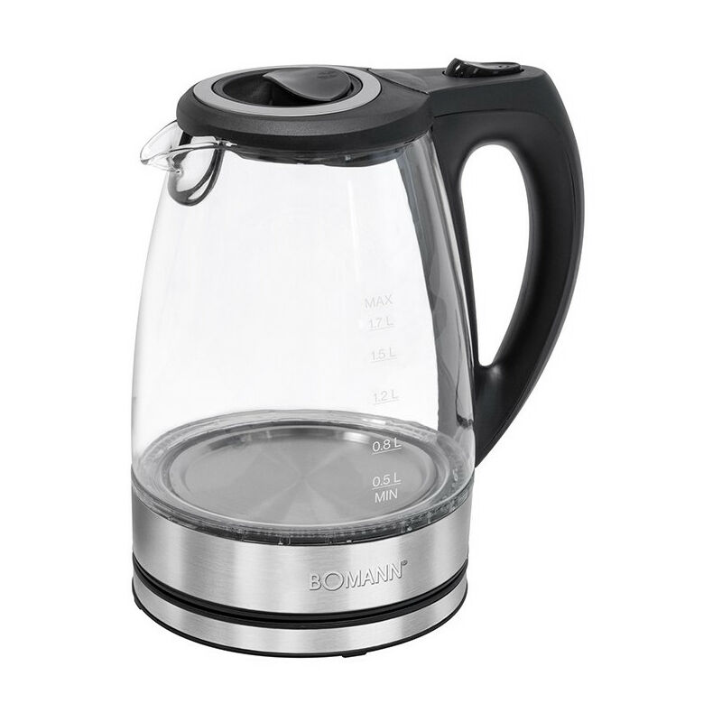 Bomann - Bouilloire électrique en verre 1,5L 2200W wks 6032 g cb