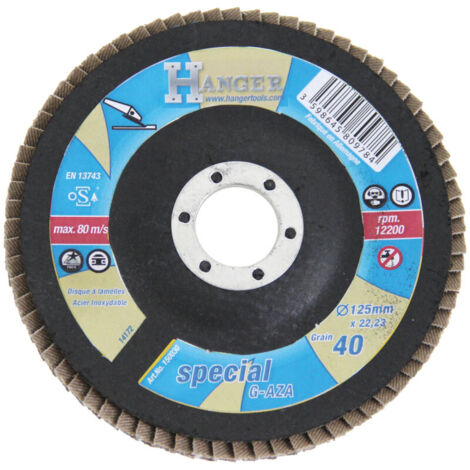 BOMB DISC ZIRCONIO SLIPS 125 MM GRANO 80 - COLGADOR - 150032