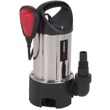 Bomba agua sucia sumergible inox 400w powew67912 powerplus