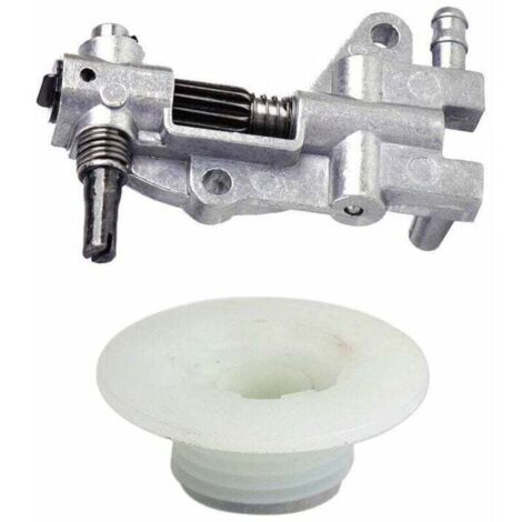 Bomba de aceite para motosierra con juego de tornillos de engranaje para motosierra de 4500, 5200, 5800, 45 CC, 52 CC y 58 CC