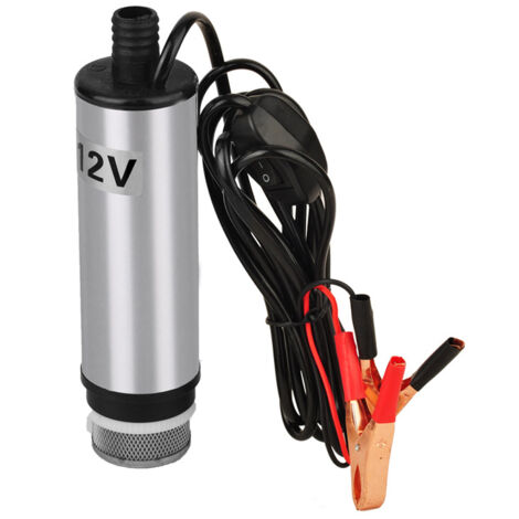 Bomba de aceite sumergible autocebante de 12 V, pequeña bomba eléctrica de transferencia de agua y aceite, bomba de repostaje portátil para coche y motocicleta.
