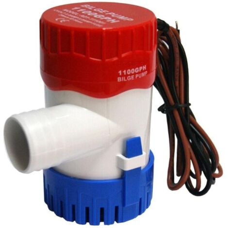 Bomba de achique totalmente sumergible de 1100 gal/h, 12 V para barcos de pesca, yates, vehículos recreativos o embarcaciones de recreo.