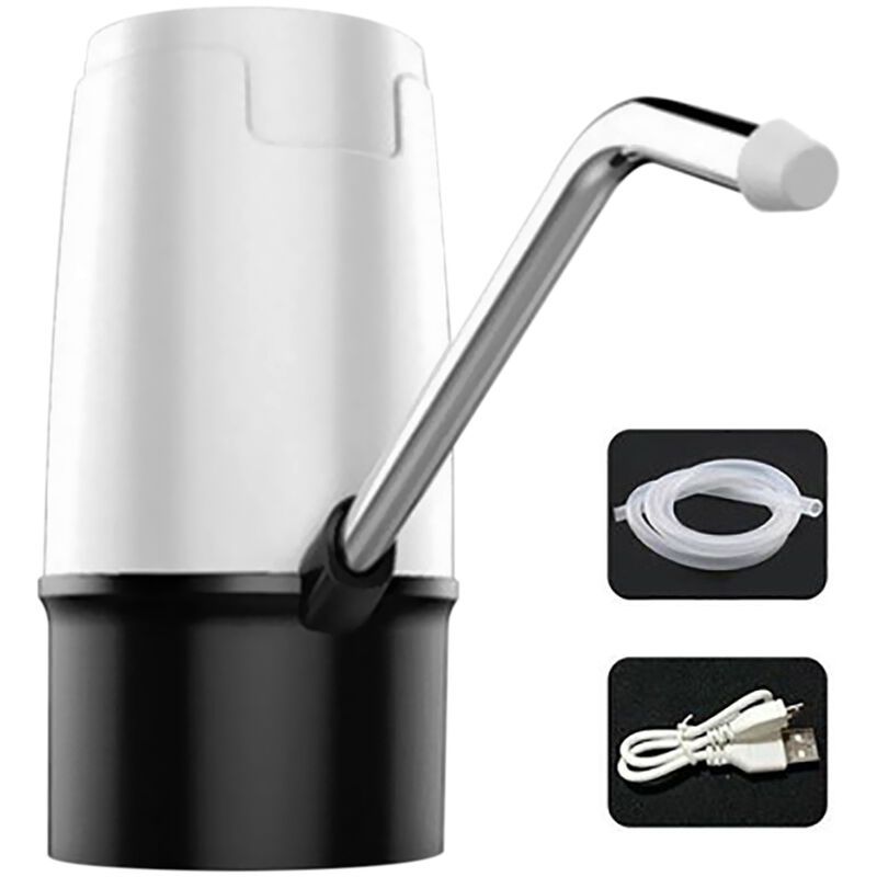 

Bomba de agua potable recargable USB, dispensador de agua electrico automatico, interruptor de botella de agua potable para cocina, oficina en casa,