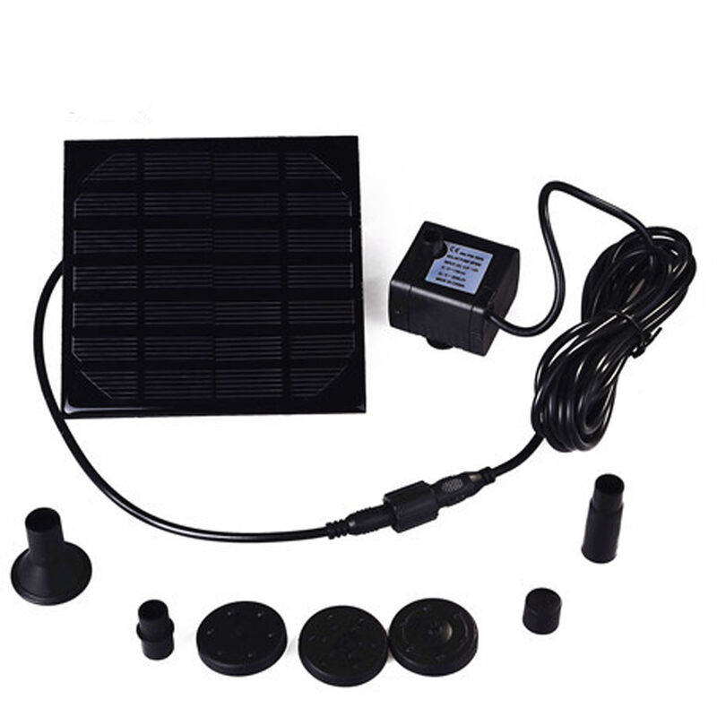 

Bomba de agua solar 1.2W piscina Solar fuente del estanque de jardin del agua de riego Pulverizadores fuente solar estanque de jardin fuente