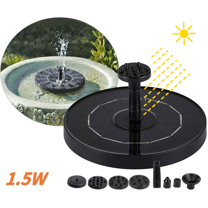 

Bomba de agua solar del paisaje del jardin de la fuente pequena fuente, 1.5W