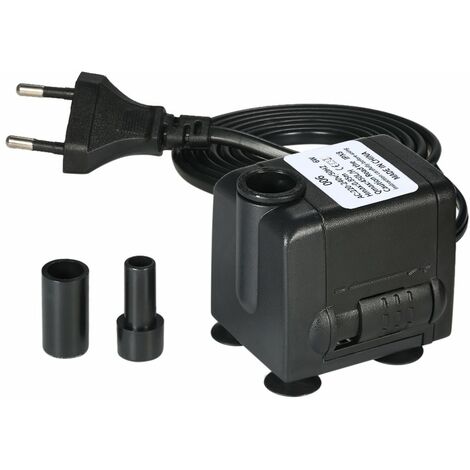 Bomba de agua sumergible para acuario, con 2 boquillas, AC220-240V, 450L / H 6W