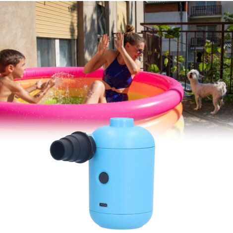 Bomba de aire eléctrica USB [PU-5V] Bomba portátil de alta velocidad para juguetes inflables y bolsas de almacenamiento (PVC incluido)