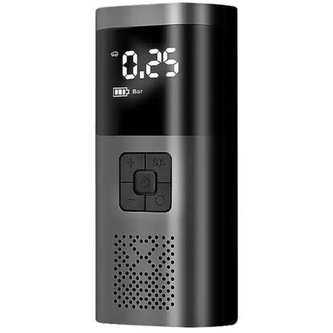 Bomba de aire inalámbrica, 6000 mA, portátil, pantalla digital, para neumáticos de coche, recargable, multifuncional