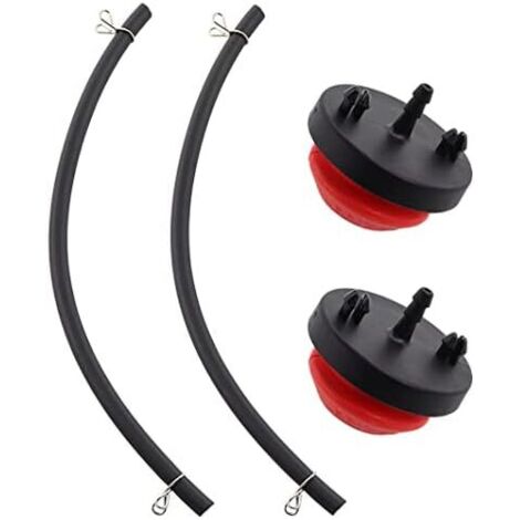 Bomba de combustible con cebador (paquete de 2) y línea de combustible para Tecumseh AV520 HMSK100 HMSK105 HMSK110. Reemplaza 570682, 570682A, 32180C, 751-10639, 951-10639A.